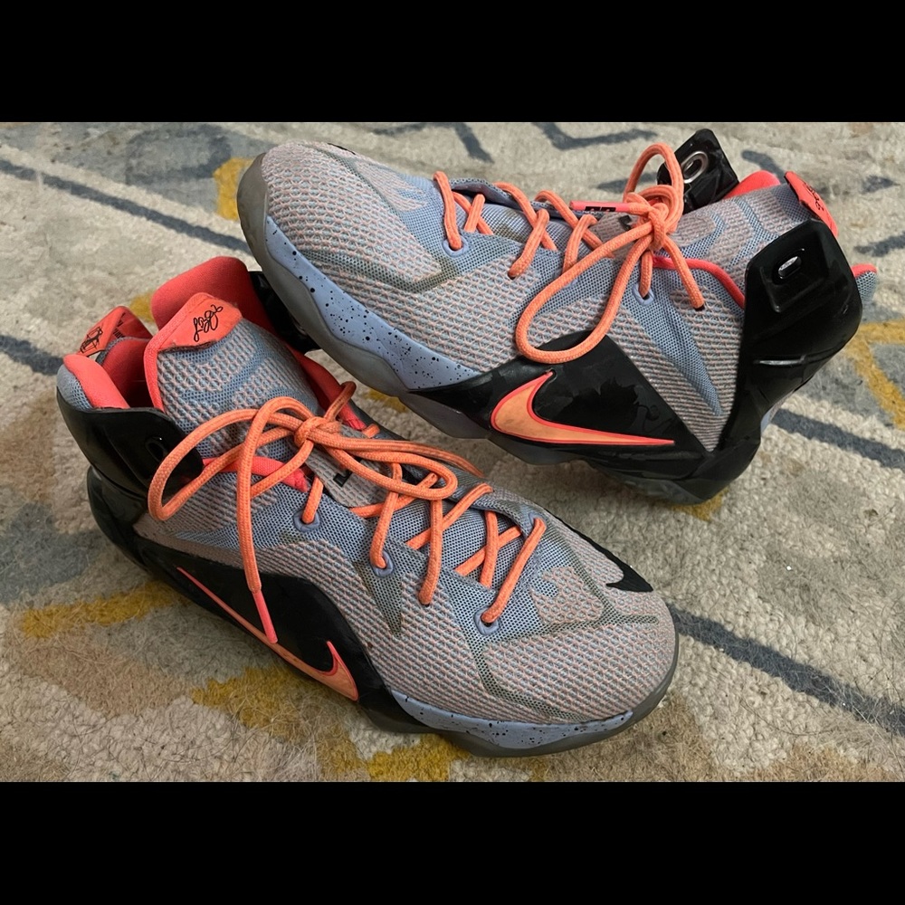 Nike 2015 Lebron James XII Easter Aluminium Sunset Glow 684593-488